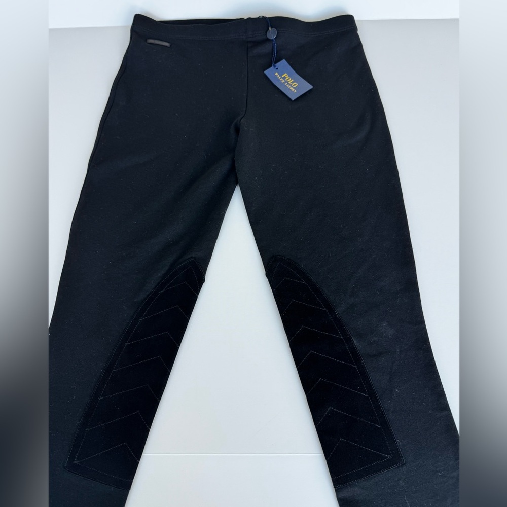 Vintage POLO RALPH LAUREN-  LAMBSKIN SUEDE PATCH LEGGING WOMENS SIZE SMALL